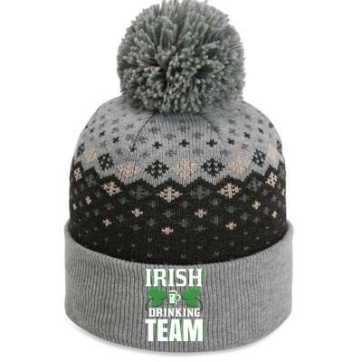 Irish Drinking Team The Baniff Cuffed Pom Beanie