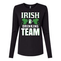 Irish Drinking Team Womens Cotton Relaxed Long Sleeve T-Shirt