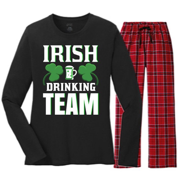 Irish Drinking Team Women's Long Sleeve Flannel Pajama Set 