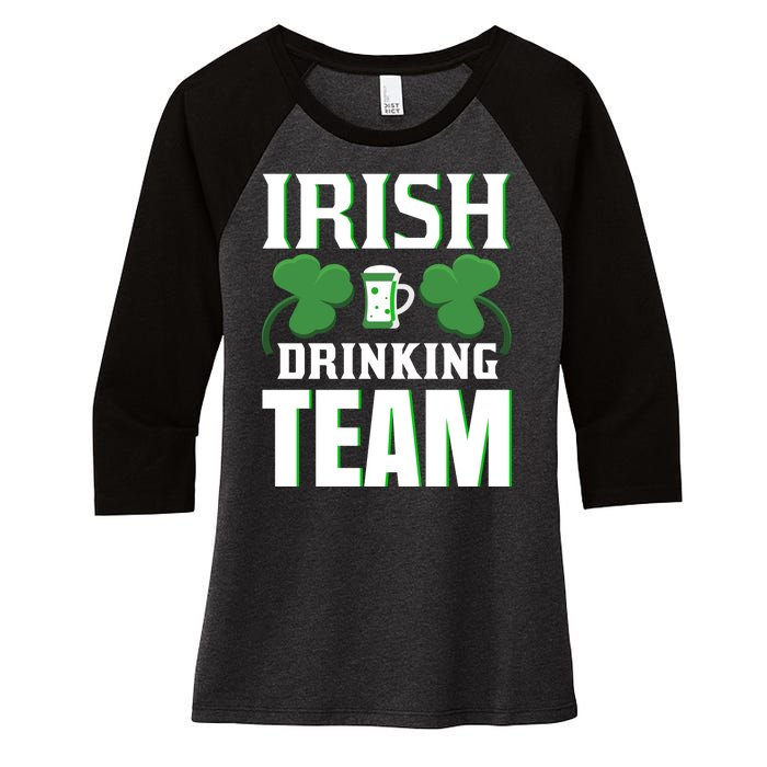 Irish Drinking Team Women's Tri-Blend 3/4-Sleeve Raglan Shirt