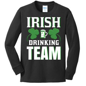 Irish Drinking Team Kids Long Sleeve Shirt