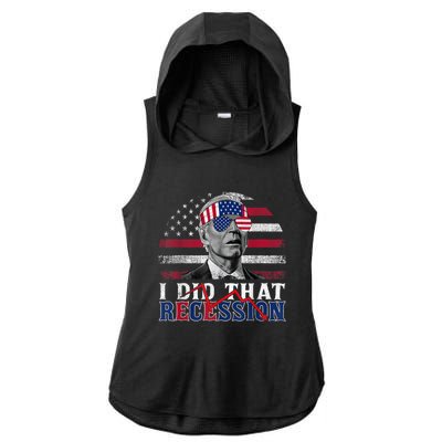 I Did That Biden Recession Funny Anti Biden Ladies PosiCharge Tri-Blend Wicking Draft Hoodie Tank