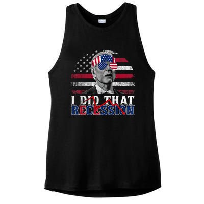 I Did That Biden Recession Funny Anti Biden Ladies PosiCharge Tri-Blend Wicking Tank