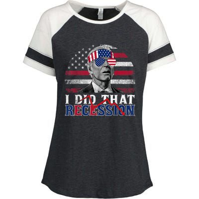 I Did That Biden Recession Funny Anti Biden Enza Ladies Jersey Colorblock Tee