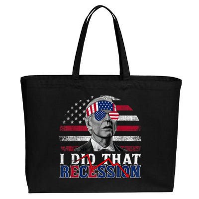 I Did That Biden Recession Funny Anti Biden Cotton Canvas Jumbo Tote