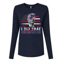 I Did That Biden Recession Funny Anti Biden Womens Cotton Relaxed Long Sleeve T-Shirt