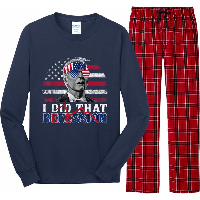 I Did That Biden Recession Funny Anti Biden Long Sleeve Pajama Set