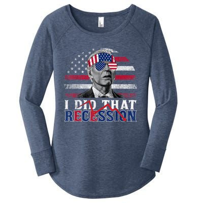 I Did That Biden Recession Funny Anti Biden Women's Perfect Tri Tunic Long Sleeve Shirt