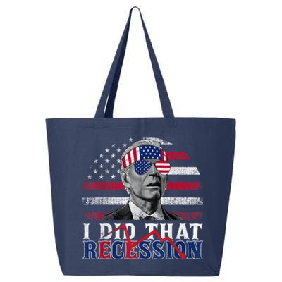 I Did That Biden Recession Funny Anti Biden 25L Jumbo Tote