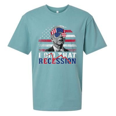 I Did That Biden Recession Funny Anti Biden Sueded Cloud Jersey T-Shirt