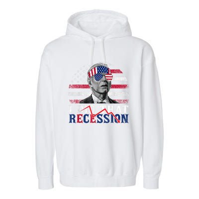 I Did That Biden Recession Funny Anti Biden Garment-Dyed Fleece Hoodie