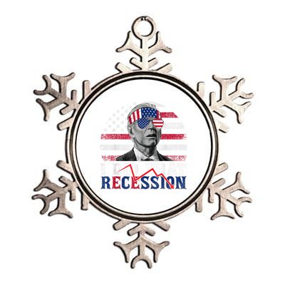 I Did That Biden Recession Funny Anti Biden Metallic Star Ornament