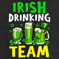 Irish Drinking Team Beer Day Happy Saint Patrick day 7 Panel Mesh Trucker Snapback Hat