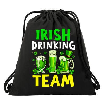 Irish Drinking Team Beer Day Happy Saint Patrick day Drawstring Bag