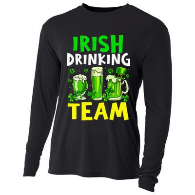 Irish Drinking Team Beer Day Happy Saint Patrick day Cooling Performance Long Sleeve Crew