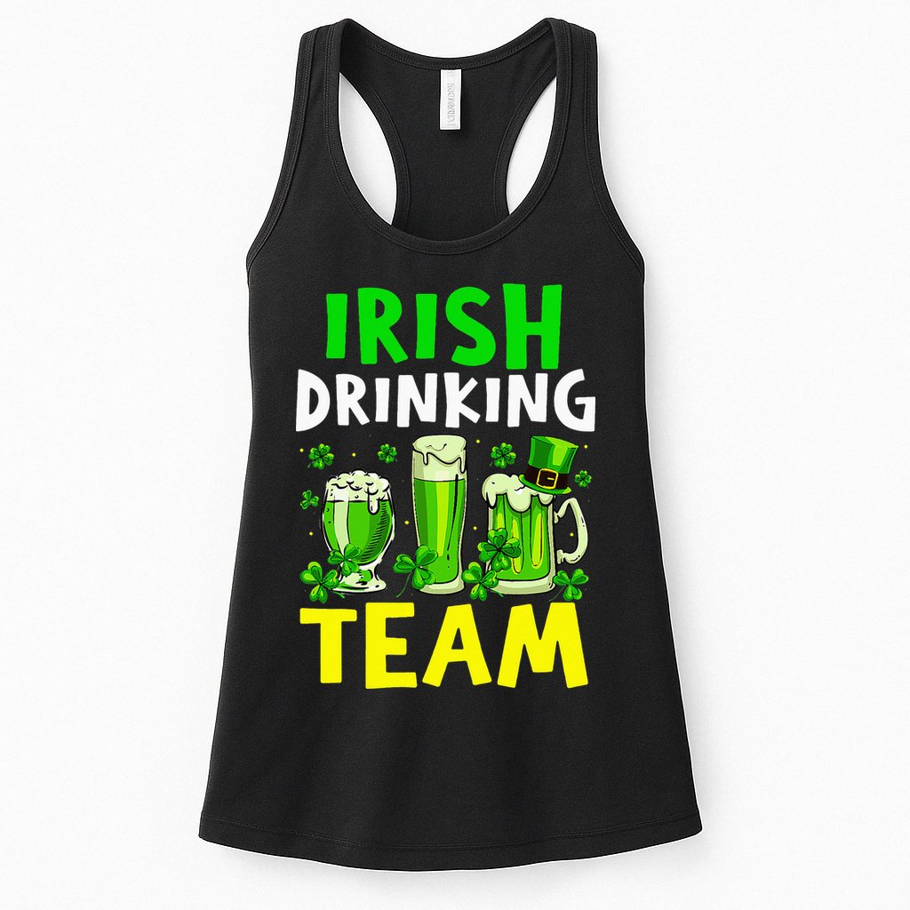 Irish Drinking Team Beer Day Happy Saint Patrick day Womens Tank Top