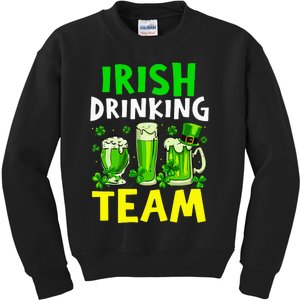 Irish Drinking Team Beer Day Happy Saint Patrick day Kids Sweatshirt