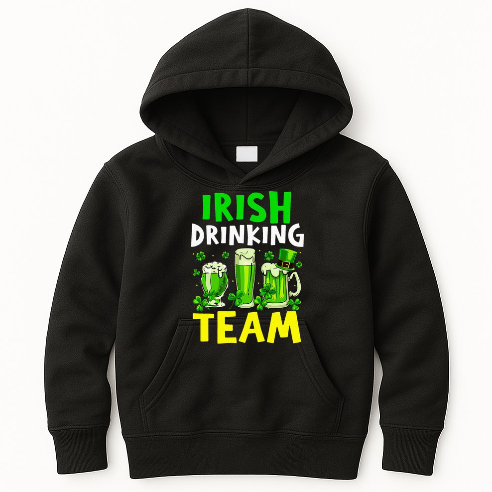 Irish Drinking Team Beer Day Happy Saint Patrick day Kids Hoodie