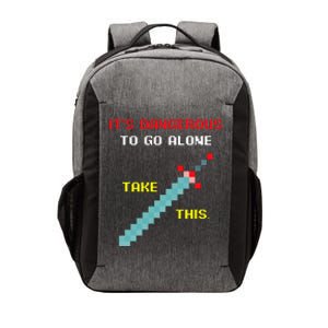 Its Dangerous To Go Alone Funny Gamer Video Game Vector Backpack