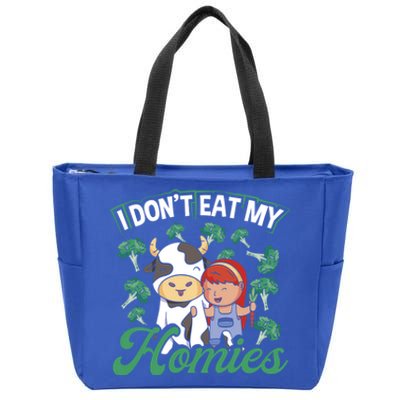 I Don T Eat My Homies Veganism Great Gift Zip Tote Bag