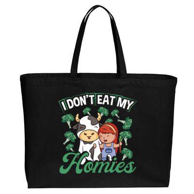 I Don T Eat My Homies Veganism Great Gift Cotton Canvas Jumbo Tote