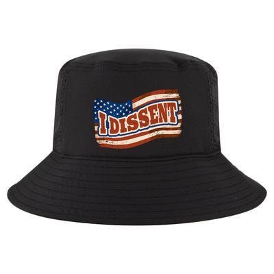 I Dissent USA Flag Vintage Cool Comfort Performance Bucket Hat