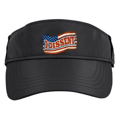 I Dissent USA Flag Vintage Adult Drive Performance Visor