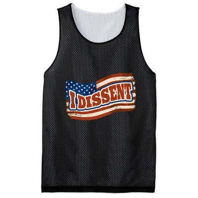 I Dissent USA Flag Vintage Mesh Reversible Basketball Jersey Tank