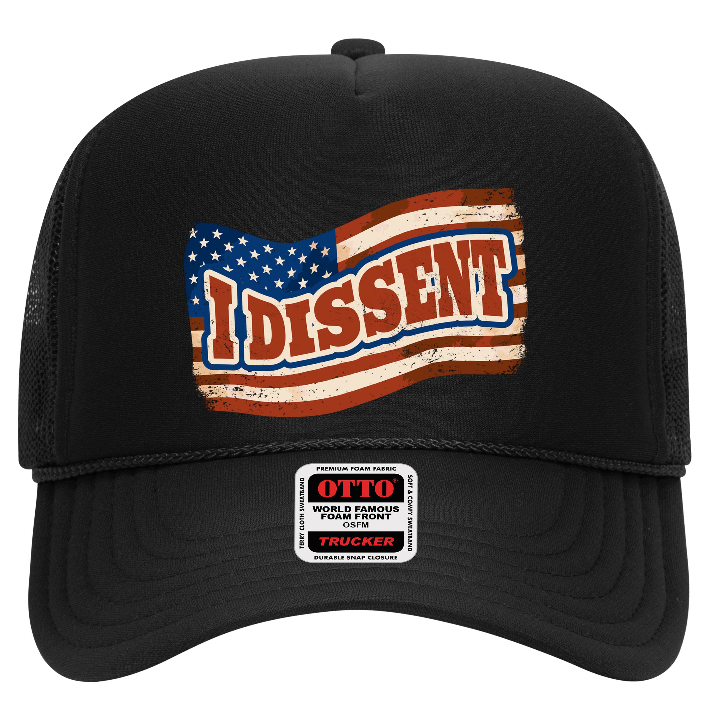 I Dissent USA Flag Vintage Hat