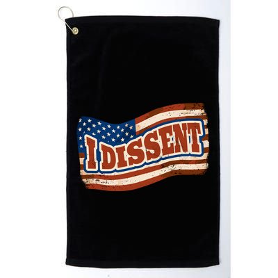 I Dissent USA Flag Vintage Golf Towel