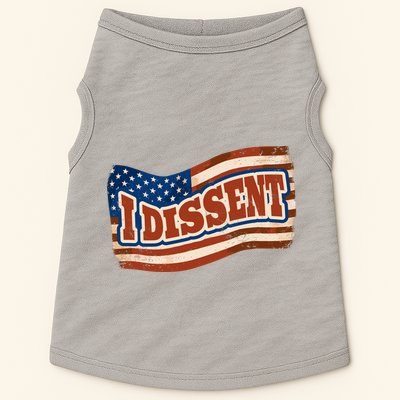 I Dissent USA Flag Vintage Doggie Tank