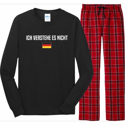 I Dont Understand In German Language Germany German Saying Long Sleeve Pajama Set