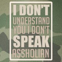 I Don't Understand You I Don't Speak Assholian Funny Legacy Tie Dye Trucker Hat