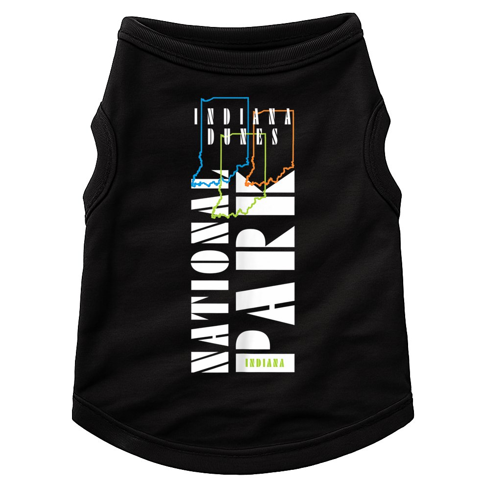 Indiana Dunes Us National Park Nature Lover Hiking Souvenir Great Gift Doggie Tank