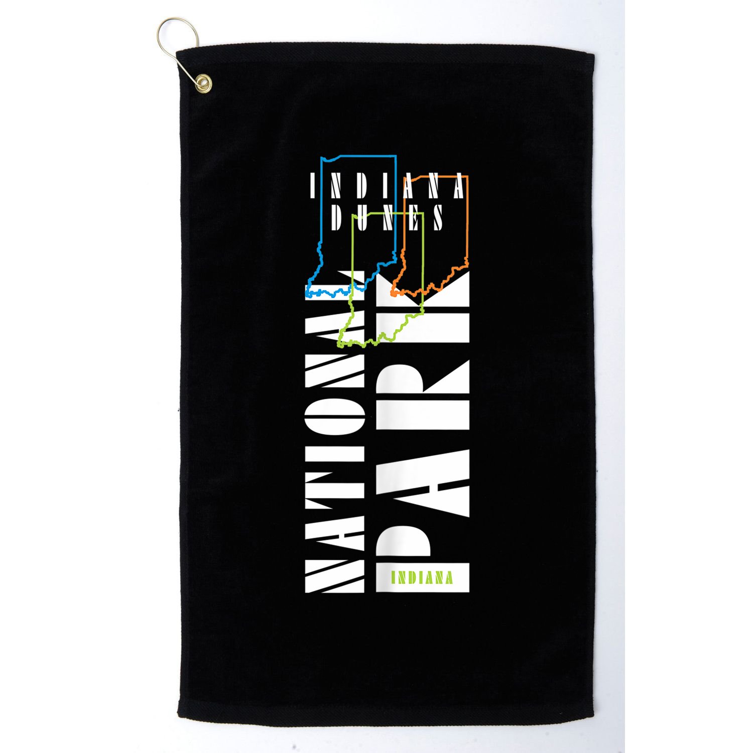 Indiana Dunes Us National Park Nature Lover Hiking Souvenir Great Gift Golf Towel