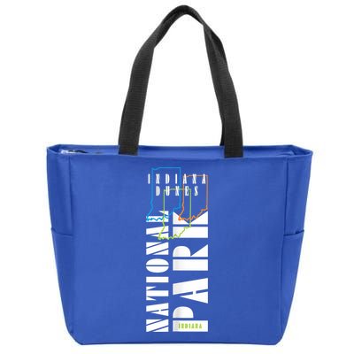 Indiana Dunes Us National Park Nature Lover Hiking Souvenir Great Gift Zip Tote Bag