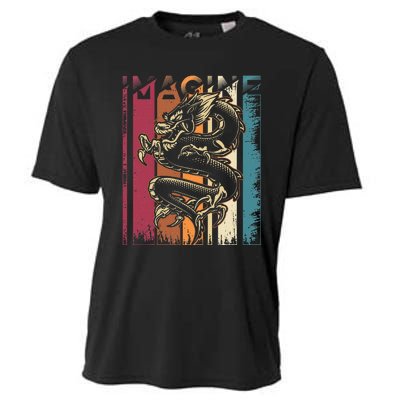 Imagine Dragon Vintage Cool Art Cooling Performance Crew T-Shirt