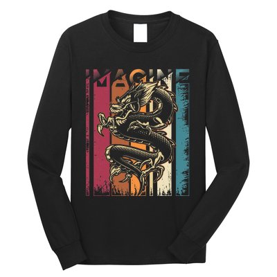 Imagine Dragon Vintage Cool Art Long Sleeve Shirt