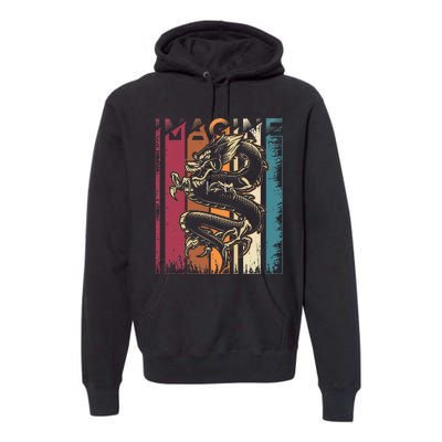 Imagine Dragon Vintage Cool Art Premium Hoodie