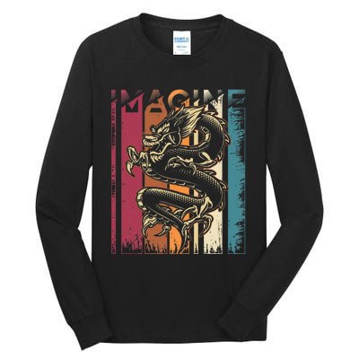 Imagine Dragon Vintage Cool Art Tall Long Sleeve T-Shirt