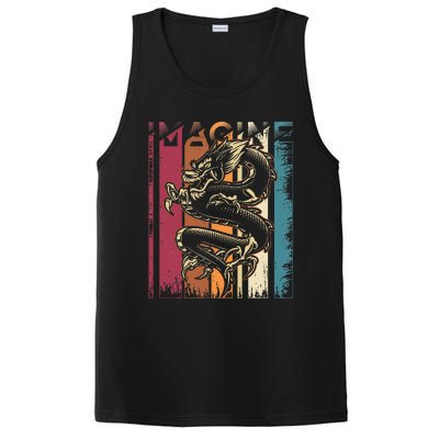 Imagine Dragon Vintage Cool Art PosiCharge Competitor Tank