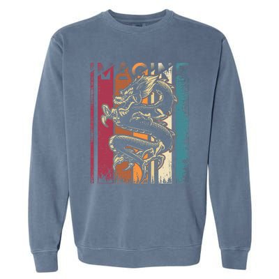 Imagine Dragon Vintage Cool Art Garment-Dyed Sweatshirt