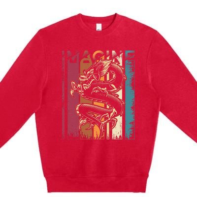 Imagine Dragon Vintage Cool Art Premium Crewneck Sweatshirt