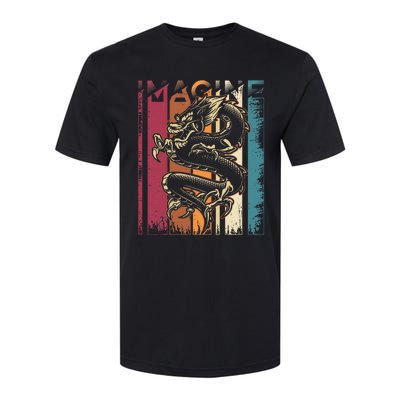 Imagine Dragon Vintage Cool Art Softstyle CVC T-Shirt