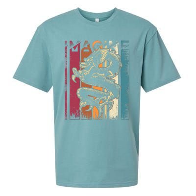 Imagine Dragon Vintage Cool Art Sueded Cloud Jersey T-Shirt