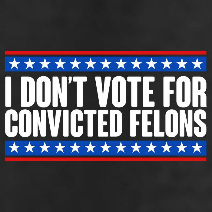 I Dont Vote For Convicted Felons Trump Adult Drive Performance Visor