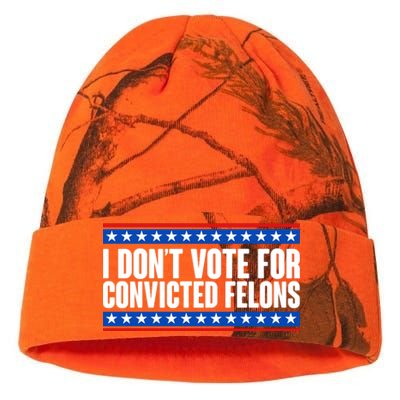 I Dont Vote For Convicted Felons Trump Kati Licensed 12" Camo Beanie