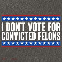 I Dont Vote For Convicted Felons Trump Cotton Canvas Backpack