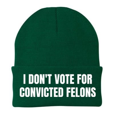 I Dont Vote For Convicted Felons Knit Cap Winter Beanie