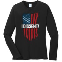 I Dissent Vote Blue Save Democracy 2024 Ladies Long Sleeve Shirt